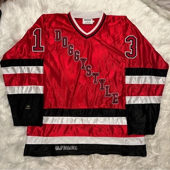 Joyrich X Snoop Dogg 1993 Hockey Jersey in Red - Picture 2 of 12